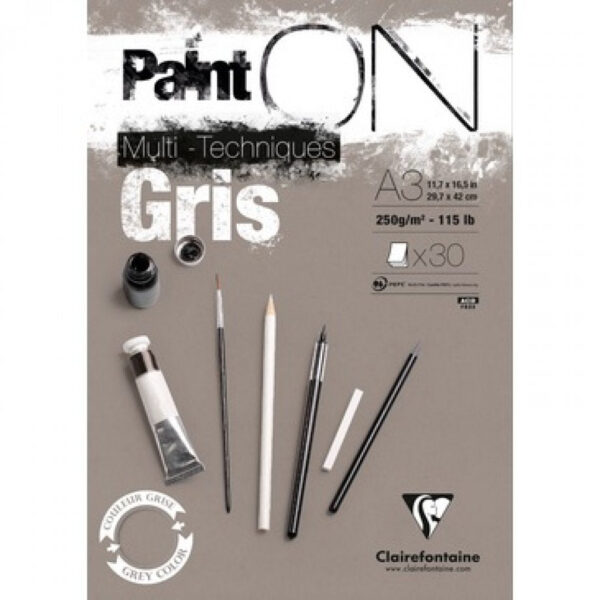 A3 Paint On Multi techniques grå