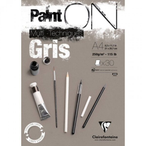 A4 Paint On Multi techniques grå