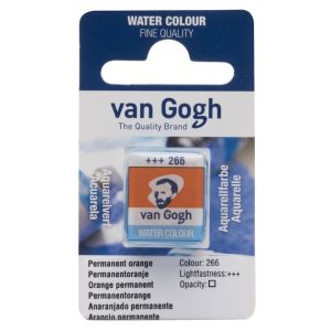 Van Gogh - 1/2 pan Permanent Orange