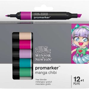 Winsor & Newton Promarker 12+1 Manga Chibi Sæt